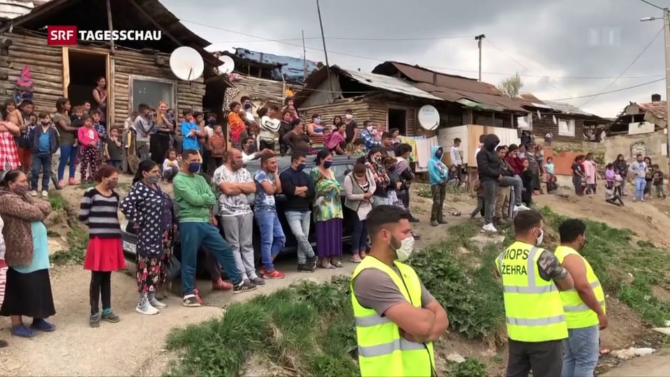 Roma-Dörfer in der Slowakei abgeriegelt