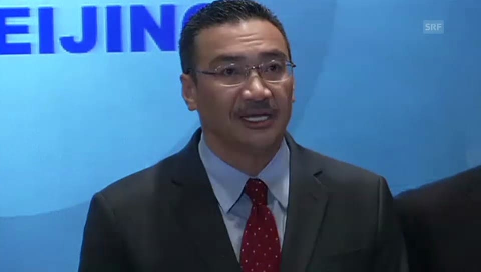 Malaysischer Verkehrsminister informiert die Medien (englisch)