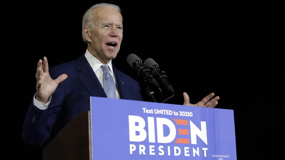 Biden geniesst die Unterstützung des demokratischen Partei-Establishments