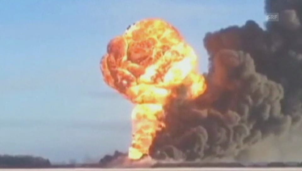 Zug explodiert in North Dakota