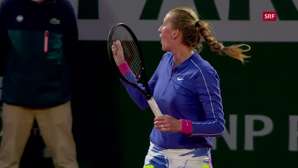 Kvitova trotz Fehlstart im Achtelfinal