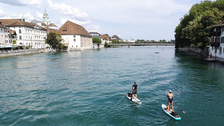 Mehr Stand-up-Paddler in Solothurn aber keine Platznot auf der Aare