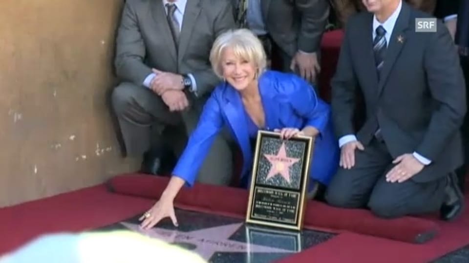 Helen Mirren enthüllt ihren Stern auf dem «Walk of Fame»