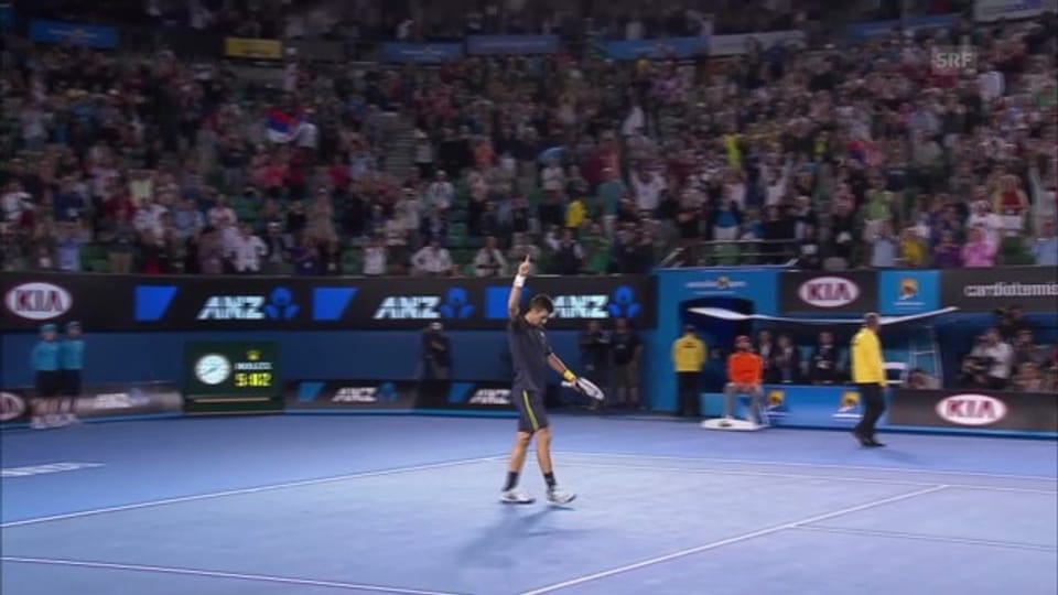 Australian Open 2013: Achtelfinal Wawrinka-Djokovic