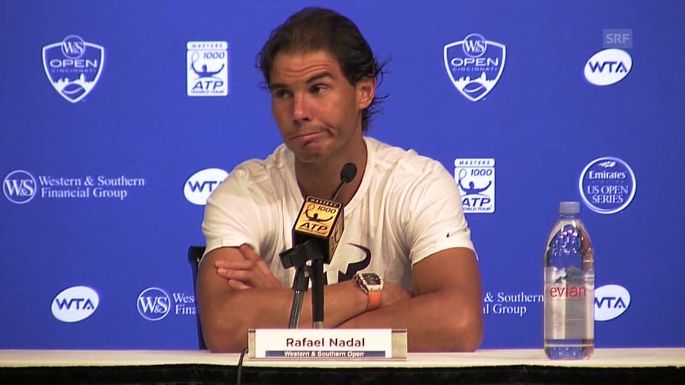 Nadal erklärt auf Englisch sein Ausscheiden (Quelle: SNTV)