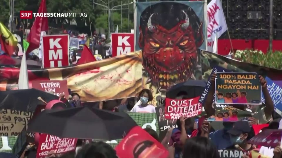 Demonstrationen gegen Anti-Terror-Gesetz in Manila