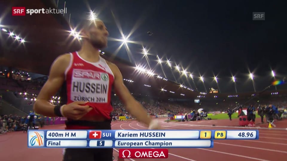 Archiv: Hussein holt 2014 Gold über die 400 m Hürden