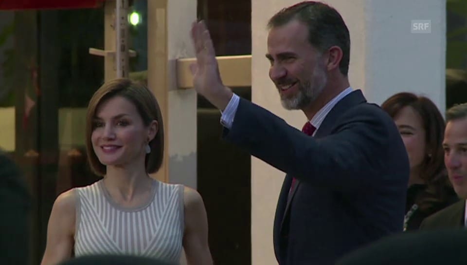 Der spanische König Felipe mit Gattin Letizia in Mexiko