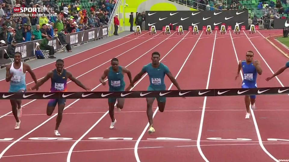 Das 100-m-Sprintrennen der Männer