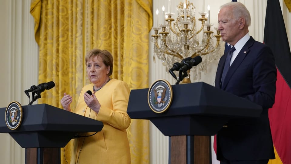 Merkel ein letztes Mal bei einem US-Präsidenten