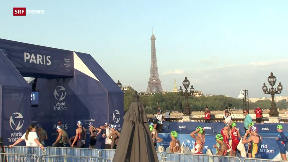 Paris: Testlauf in der Seine für Olympia 2024