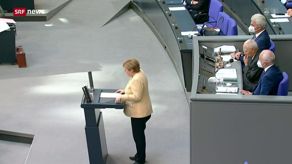 Merkels wahrscheinlich zum letzten Mal im Bundestag