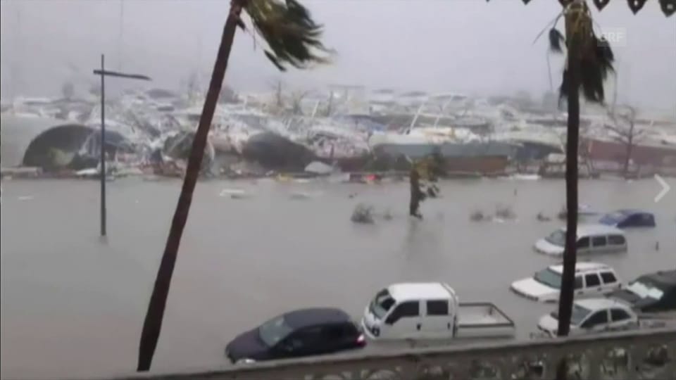 «Irma» fegt über Guadeloupe und Barbuda