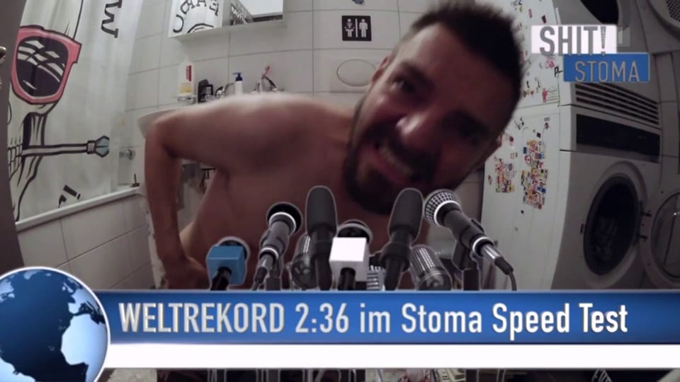 Youtube-Show aus dem Badezimmer: Robin Rehmanns Stoma-Weltrekord-Video