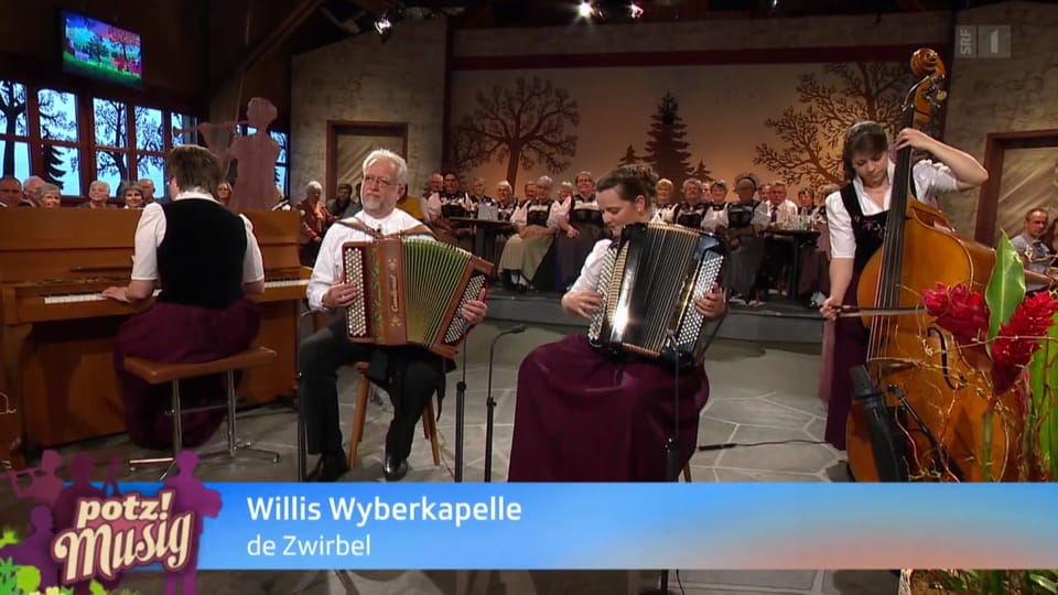 Willi Valotti spielt auf seiner Cardinal mit Willis Wyberkapelle