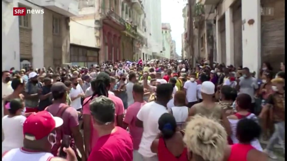 Aus dem Archiv: Tausende demonstrieren in Kuba gegen die Regierung