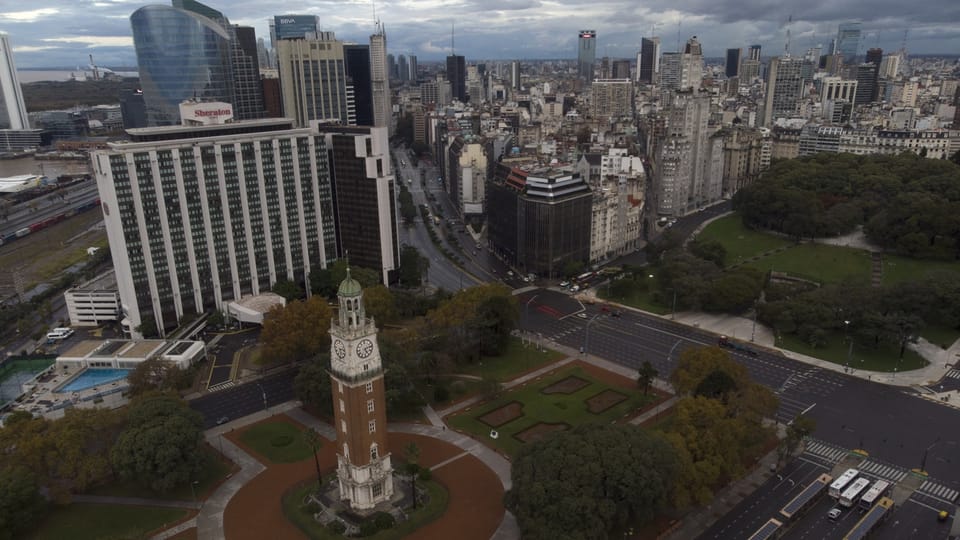 Leere Strassen: Die Argentinier halten sich an den Lockdown