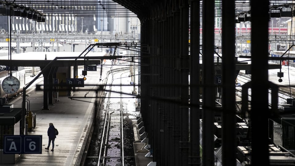 Der Bahnhof Luzern wird am Wochenende ein einsamer Ort
