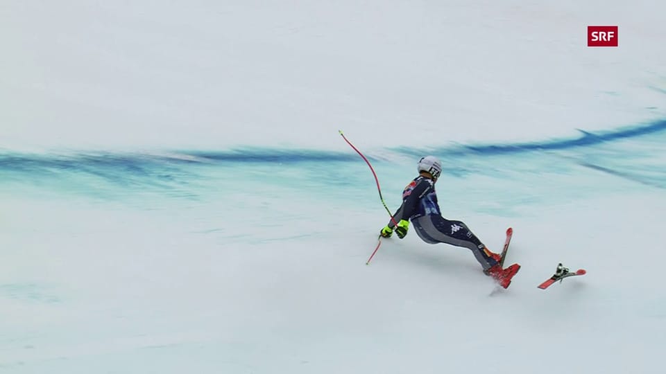 Fill und Schmid verlieren auf der «Streif» einen Ski