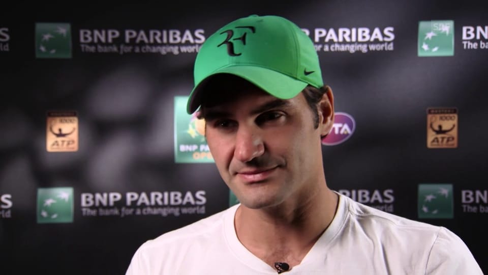Federer: «Die Bälle springen hier sehr hoch ab»