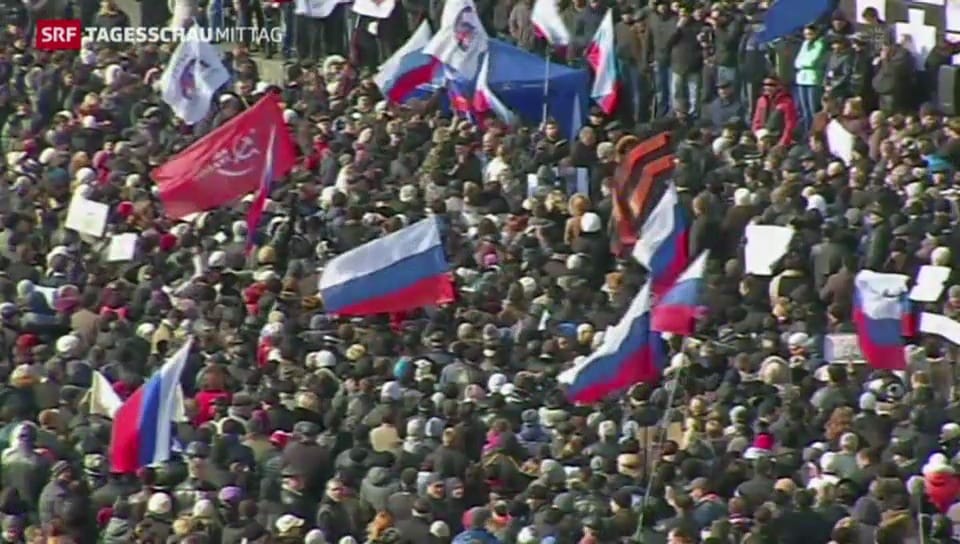 Massendemonstrationen in der Ukraine
