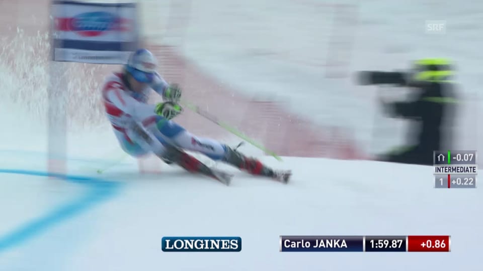 Der 2. Lauf von Carlo Janka («sportlive», 15.03.14)