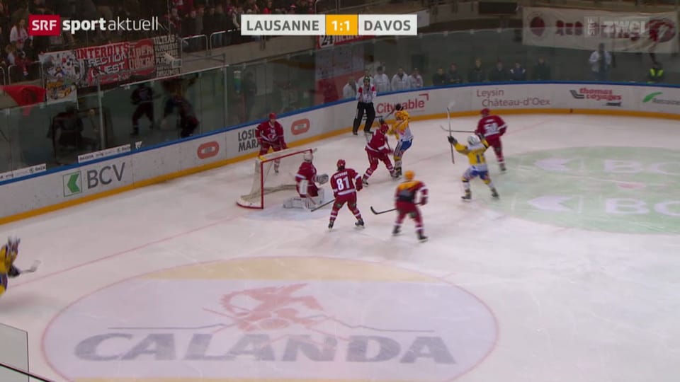 Eishockey: NLA, Lausanne - Davos
