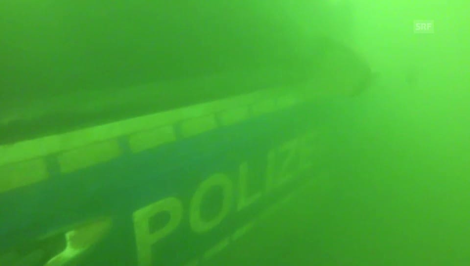 Polizeiauto im Rhein gefunden (unkommentiert)