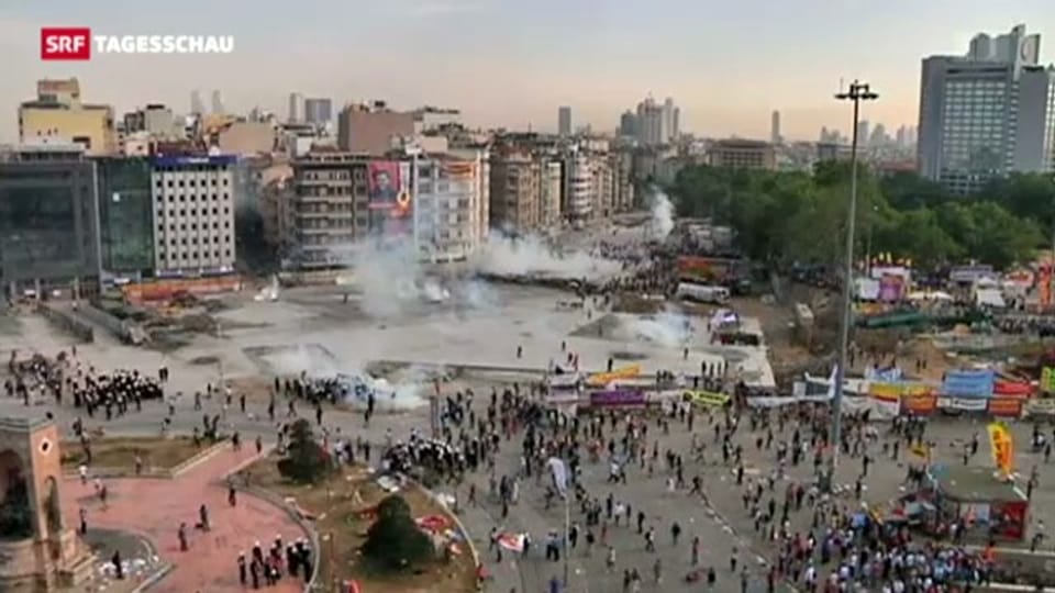 Heftiger Polizei-Einsatz gegen Demonstranten in der Türkei