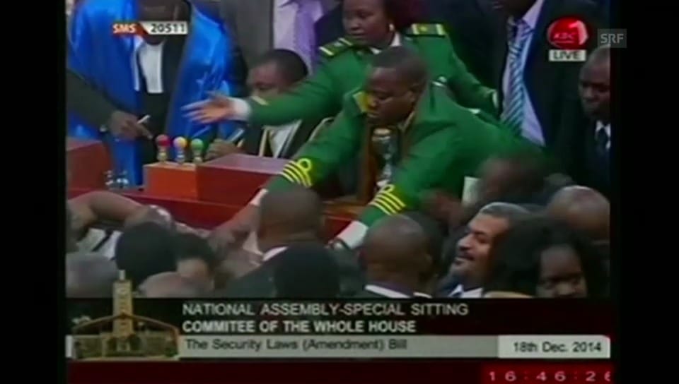 Tumult in kenianischem Parlament