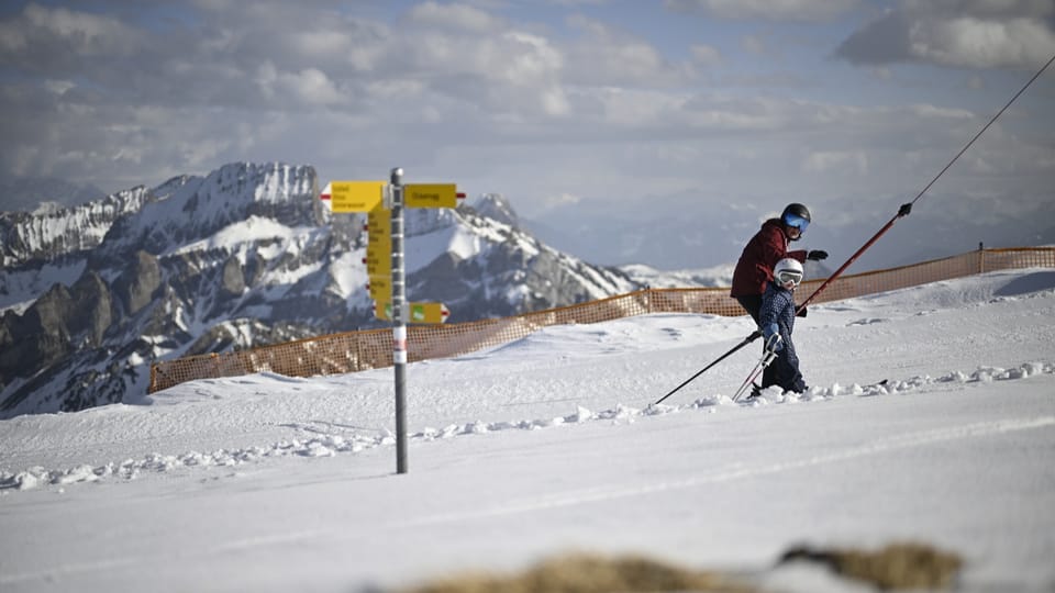 Höher gelegene Skigebiete sind durchaus zufrieden