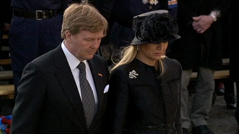 Willem-Alexander und Máxima beim Totengedenken