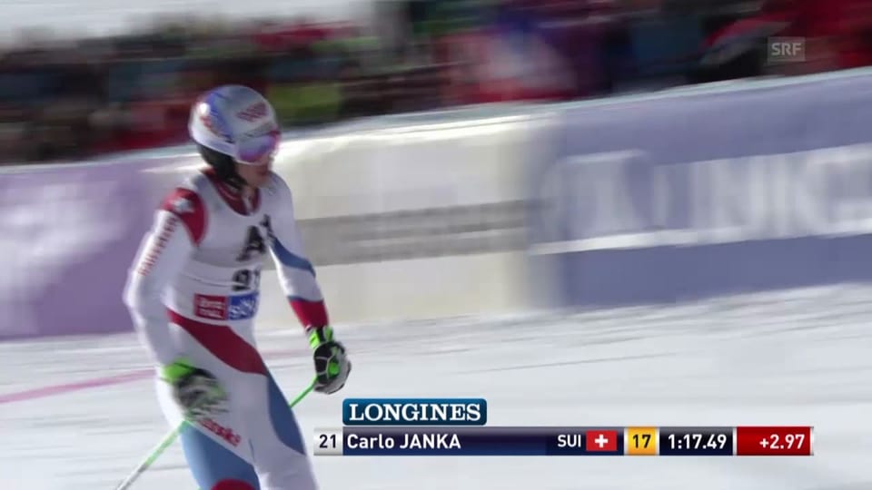 Der 1. Lauf von Carlo Janka