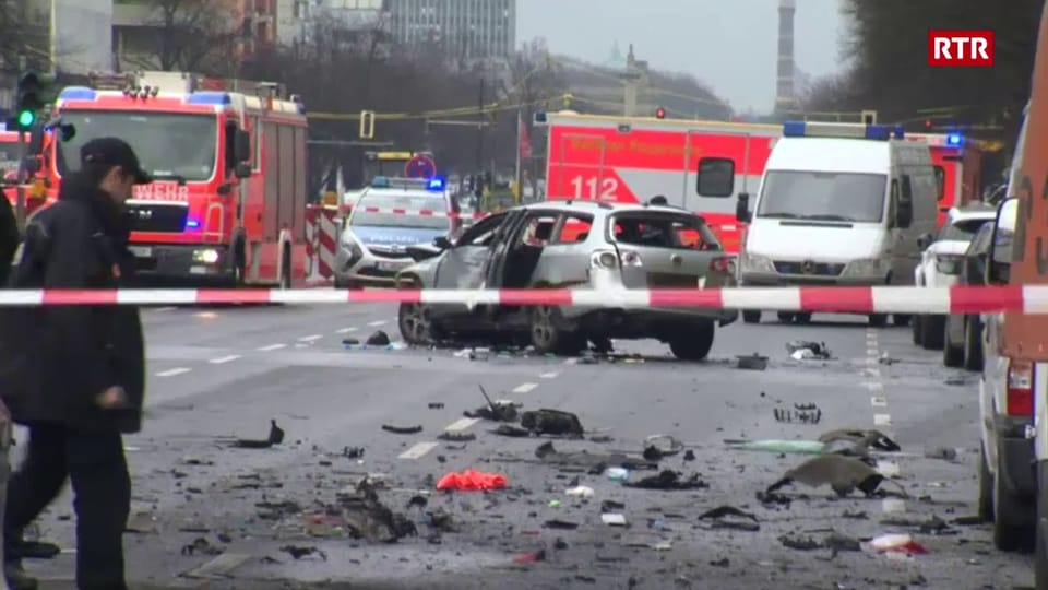 Auto explodì a Berlin Charlottenburg