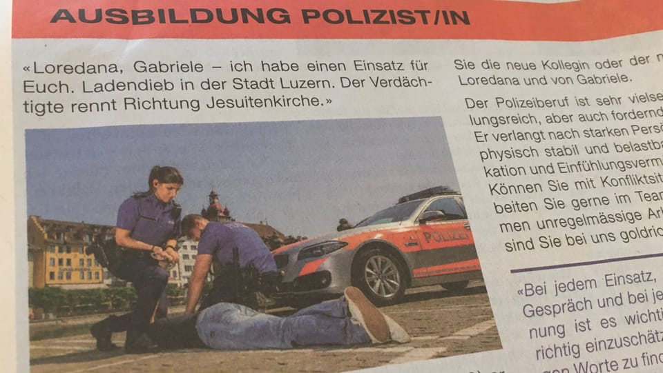 «Unglücklich gelaufen»: Polizeisprecher Urs Wigger zum umstrittenen Bild aus der Rekrutierungskampagne