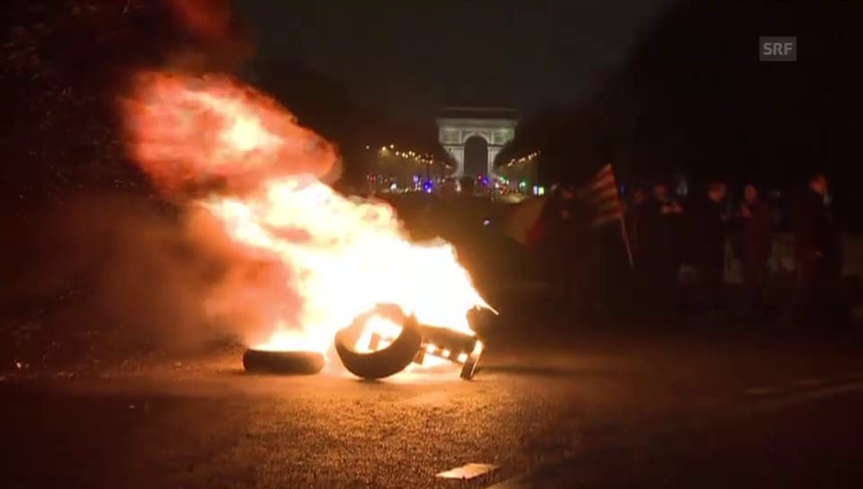 Taxifahrer protestieren in Paris