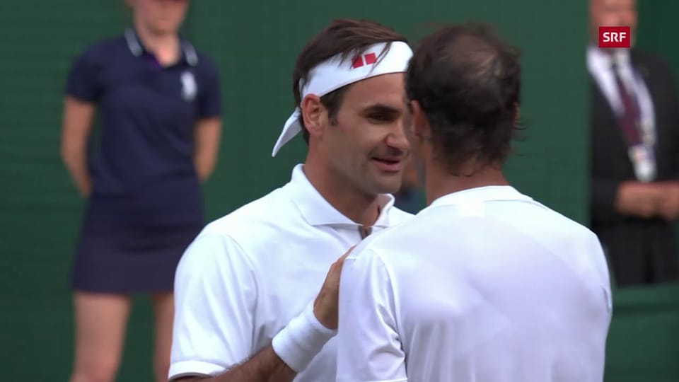 Archiv: Federer schlägt Nadal 2019 in Wimbledon