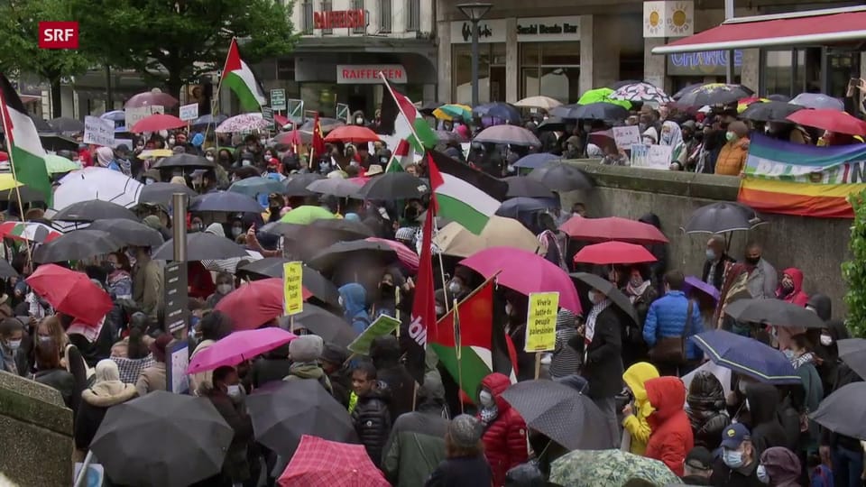 Pro-Palästina-Demonstration in Genf 