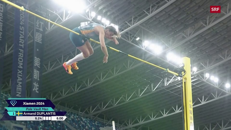 Duplantis verbessert seinen Weltrekord auf 6,24 Meter