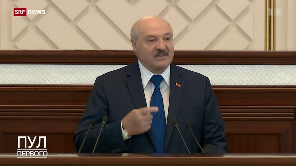 Aus dem Archiv: Lukaschenko hält an seiner Version fest
