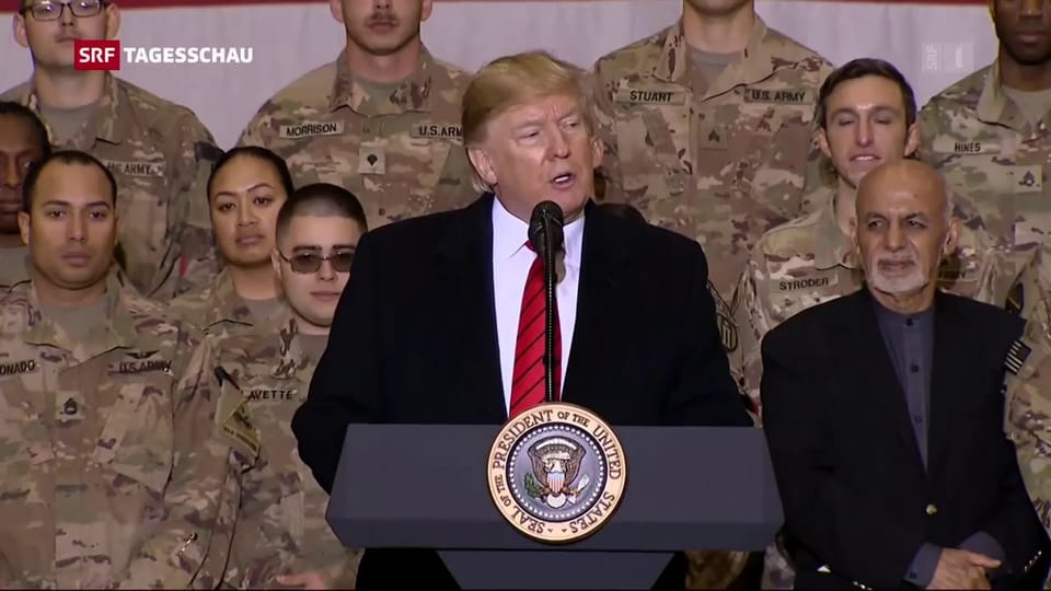 Aus dem Archiv: Trump feiert Thanksgiving in Afghanistan