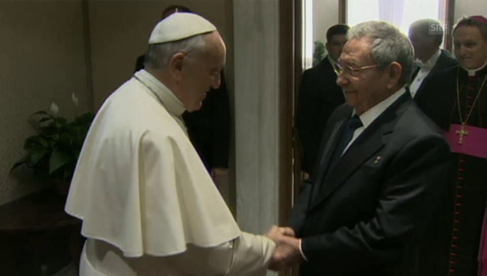 Raúl Castro zu Besuch bei Papst Franziskus (unkommentiert)