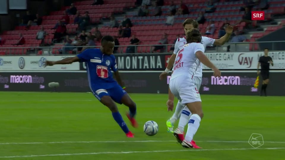 Ndiaye trifft wuchtig zum 1:0 für Luzern