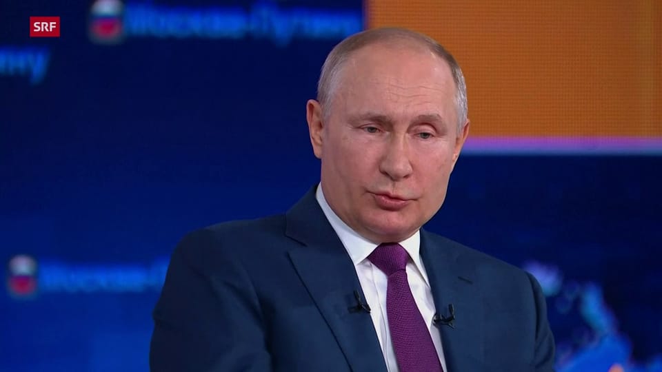 Präsident Putin sagt während «Bürgersprechstunde», er habe sich mit Sputnik V impfen lassen