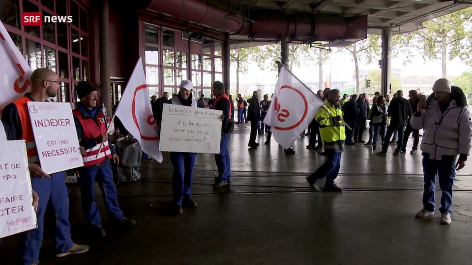 In Genf streiken Buschaffeure und Tramfahrerinnen