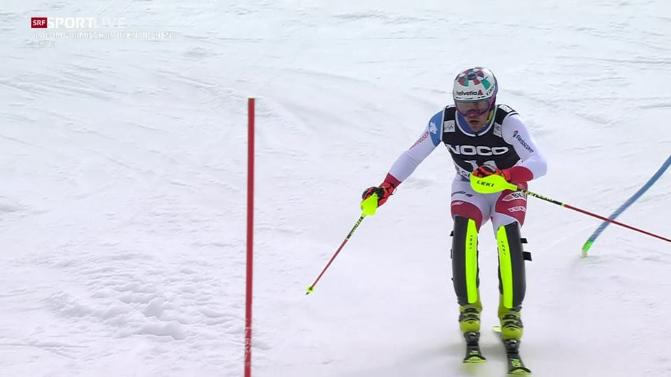 Der 2. Lauf von Daniel Yule in Garmisch