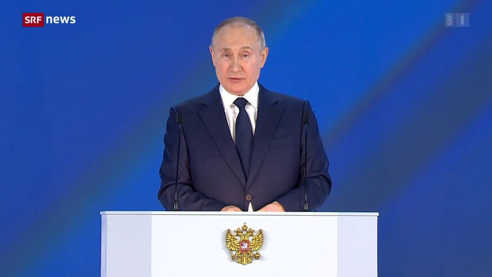 Putins Rede: Kaum Antworten, dafür Drohgebärden