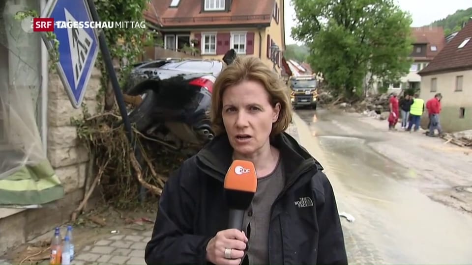 ZDF-Reporterin: «Geschockte Leute in Braunsbach»