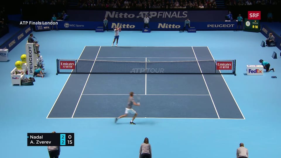 4 Fehler am Stück: Nadal verschenkt Aufschlagspiel