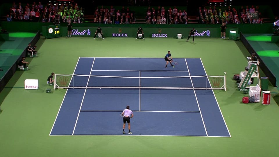 Murray schlägt Federer mit dessen Waffe